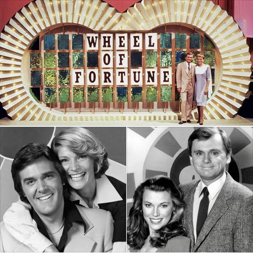 WHEEL OF FORTUNE, (from left) cohost Susan Stafford, host Chuck