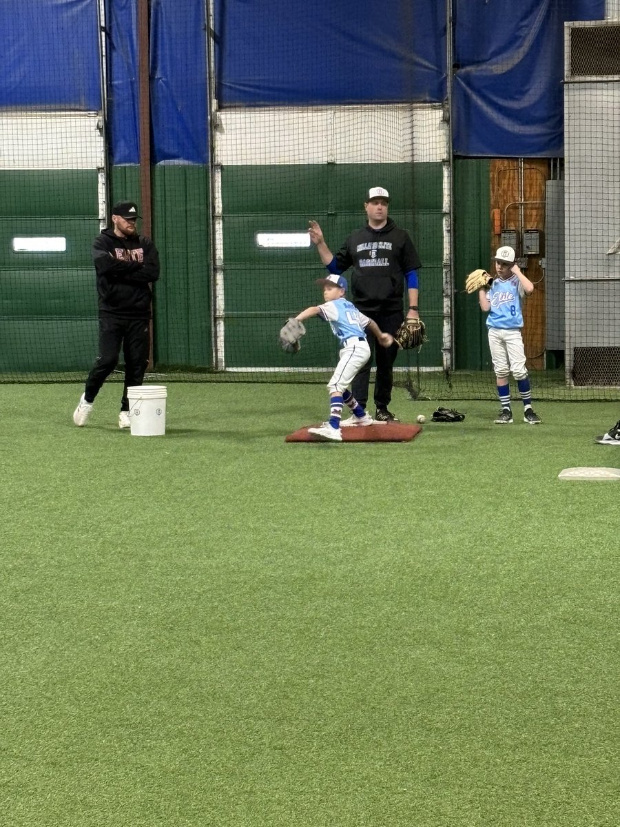 The start of the year means the start of Elite School. These boys were working their tail off this morning!! 78 days until first pitch!