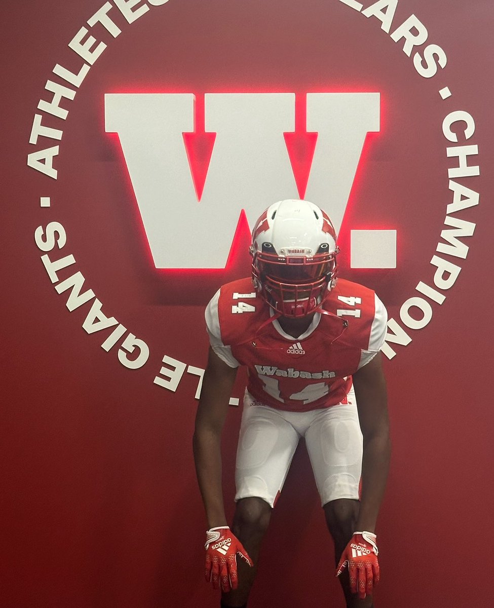 After a great visit and conversation with <a href="/CoachRidings/">Mike Ridings</a> I am blessed to receive an offer to play at <a href="/WabashCollege/">Wabash College</a> to further my education and football collegiate career! #WabashAlwaysFights