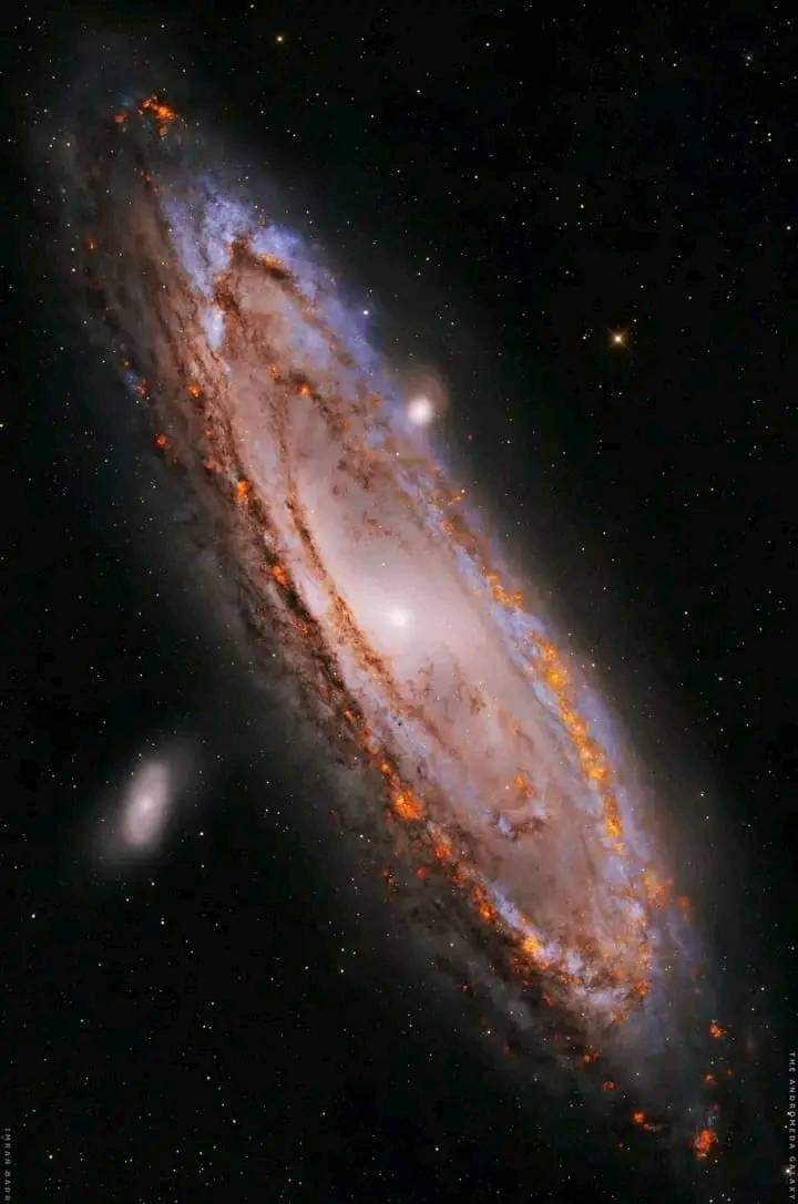The great Andromeda Galaxy, over two million light-years away