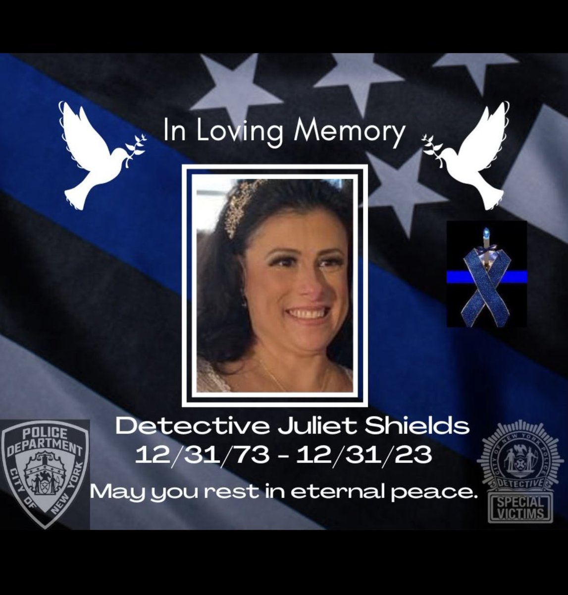 Today we gathered to pay our respects to Detective Juliet Shields. Our thoughts and prayers are with the Shields family during this difficult time.