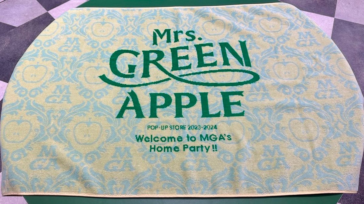 Mrs. GREEN APPLE ポップアップストア バスタオルミセスグリーン