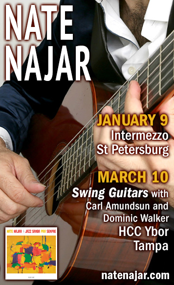 Nate Najar: World-Class Bossa Nova in St. Petersburg, FL  at INTERMEZZO COFFEE &amp; COCKTAILS and The Floridian Social to Start the Year Off with a Bossa Beat! #JazzBluesFlorida jazz-bluesflorida.blogspot.com/2024/01/nate-n…