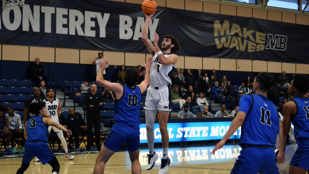 Johnston and Nelson Help <a href="/CSUMBmbb/">CSUMB MBB</a> Tame Cougars, 93-88 bit.ly/3S6I48i #WeAreMB
