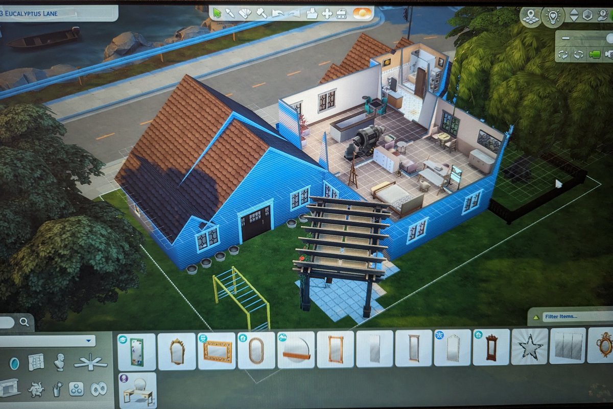 SassyYahWriter's tweet image. I found it! 😀 #fivebedroom two story #sims4 house I built back in December! Features a jack and jill bathroom
-3 bedrooms &amp;amp; 2.5 bathrooms downstairs
-2 bedrooms &amp;amp; 1 bathroom upstairs
-First floor primary bedroom with en suite bathroom
-With some stuff in the backyard! ☺️