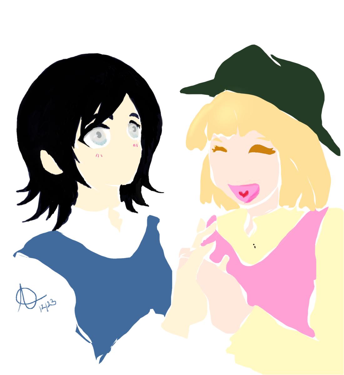 Potatogodesu's tweet photo. Christmas exchange happened today so I can now post my art for it. ^^ first time I drew anything for Ghost Eyes.  I really like the character designs #potatoarts #artph #fanart #artexchange https://t.co/8DJCPK6F7T