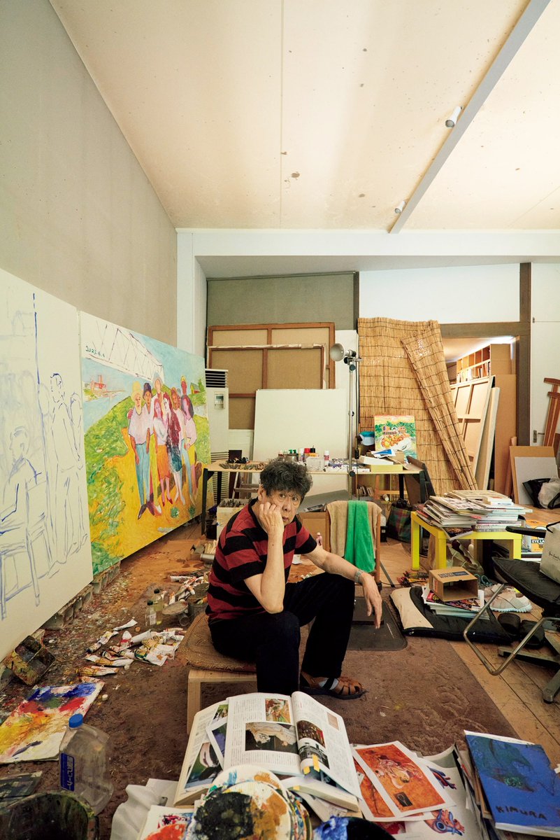 87歳を迎えたいまもなお、#横尾忠則 はその旺盛な創作意欲を絶やすことがない。

磯崎新の設計による建築を「勝手に黄色に塗っちゃった」というアトリエを訪ねると…… trib.al/WscFjQc