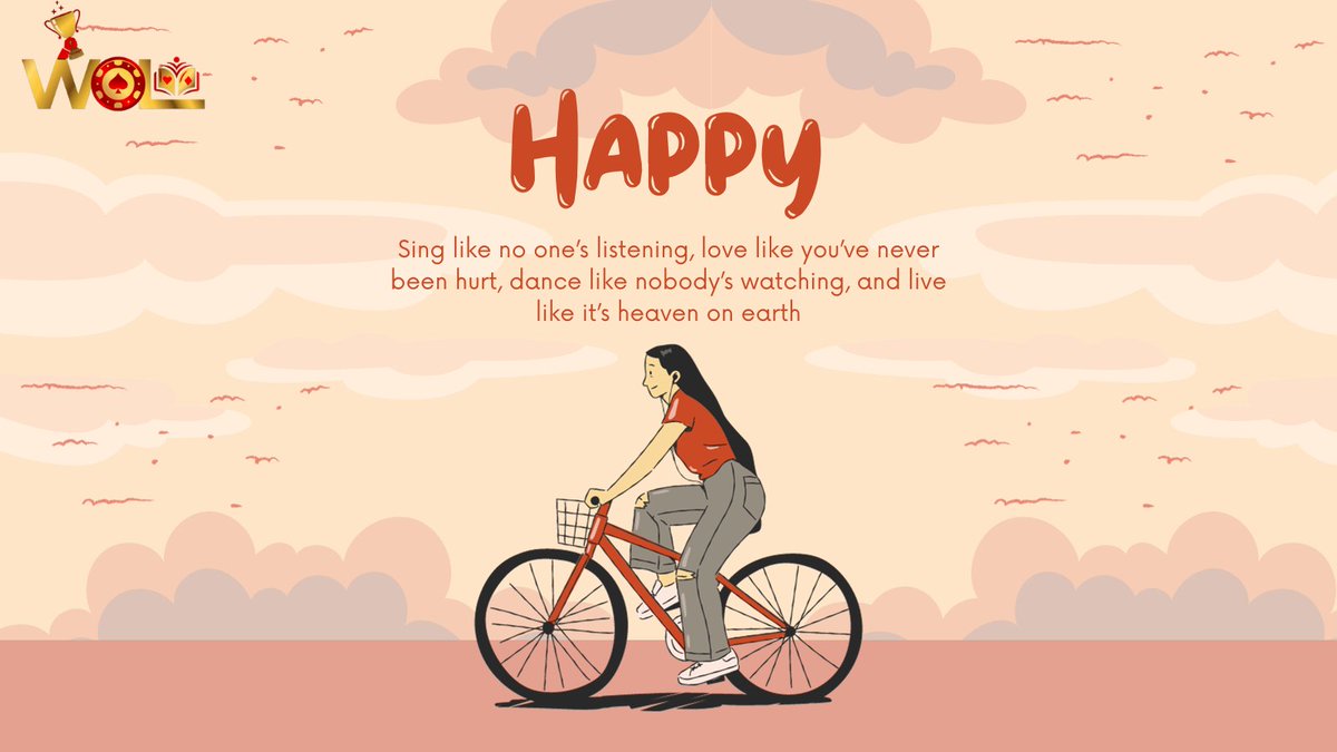 WinorLearn247's tweet photo. Sing like no one’s listening, love like you’ve never been hurt, dance like nobody’s watching, and live like it’s heaven on earth.#success #motivation #motivational #quoteoftheday https://t.co/gD6nZI7cCD