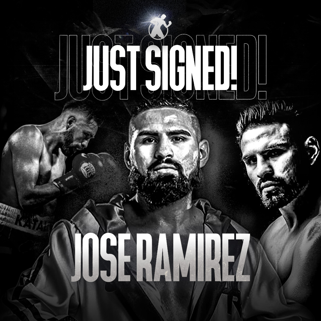GoldenBoyBoxing's tweet photo. 🚨𝐉𝐔𝐒𝐓 𝐀𝐍𝐍𝐎𝐔𝐍𝐂𝐄𝐃🚨
Golden Boy Promotions is excited to announce the signing of Jose Ramirez! https://t.co/dfRtvZEbgk