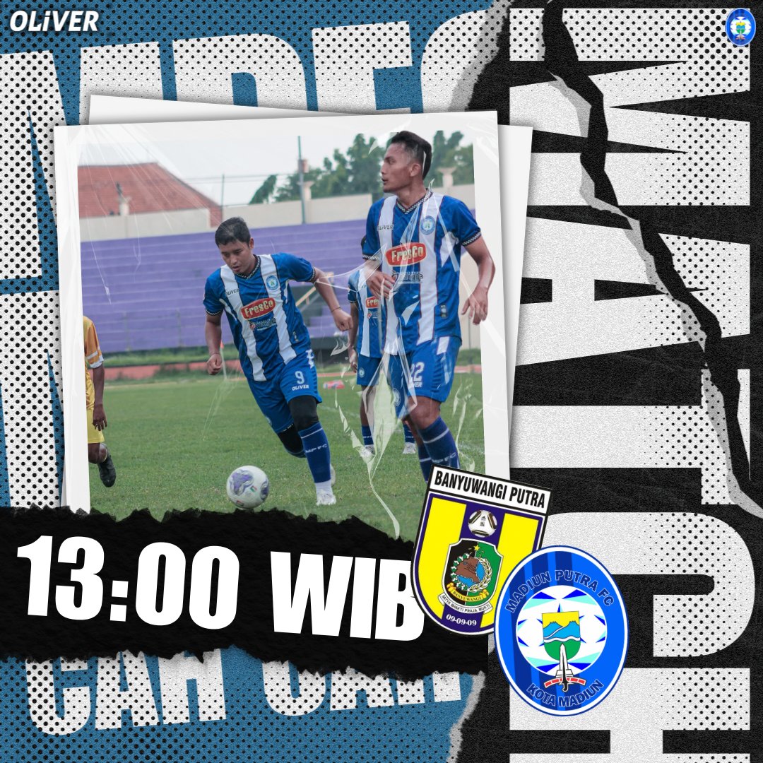 𝐑𝐎𝐔𝐍𝐃 𝐎𝐅 𝟐𝟖 🔥

Banyuwangi Putra vs. Madiun Putra
⏰: Senin, 8 Januari 2024
🏟️: Diponegoro, Banyuwangi 
📺: YouTube PSSI Jatim

𝐂𝐎𝐌𝐄 𝐎𝐍 𝐘𝐎𝐔 𝐌𝐀𝐃𝐈𝐔𝐍 🔵⚪