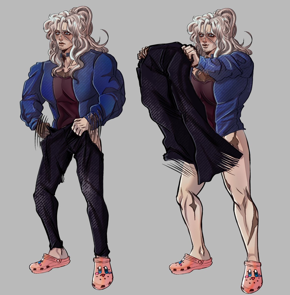 bluevennator's tweet photo. Empty thoughts, pure strenght.

Abscent self-respect, and horny af.

He lovely, he stoopid.

And also Kirbo Crocs https://t.co/ZFR1kJ0aMf