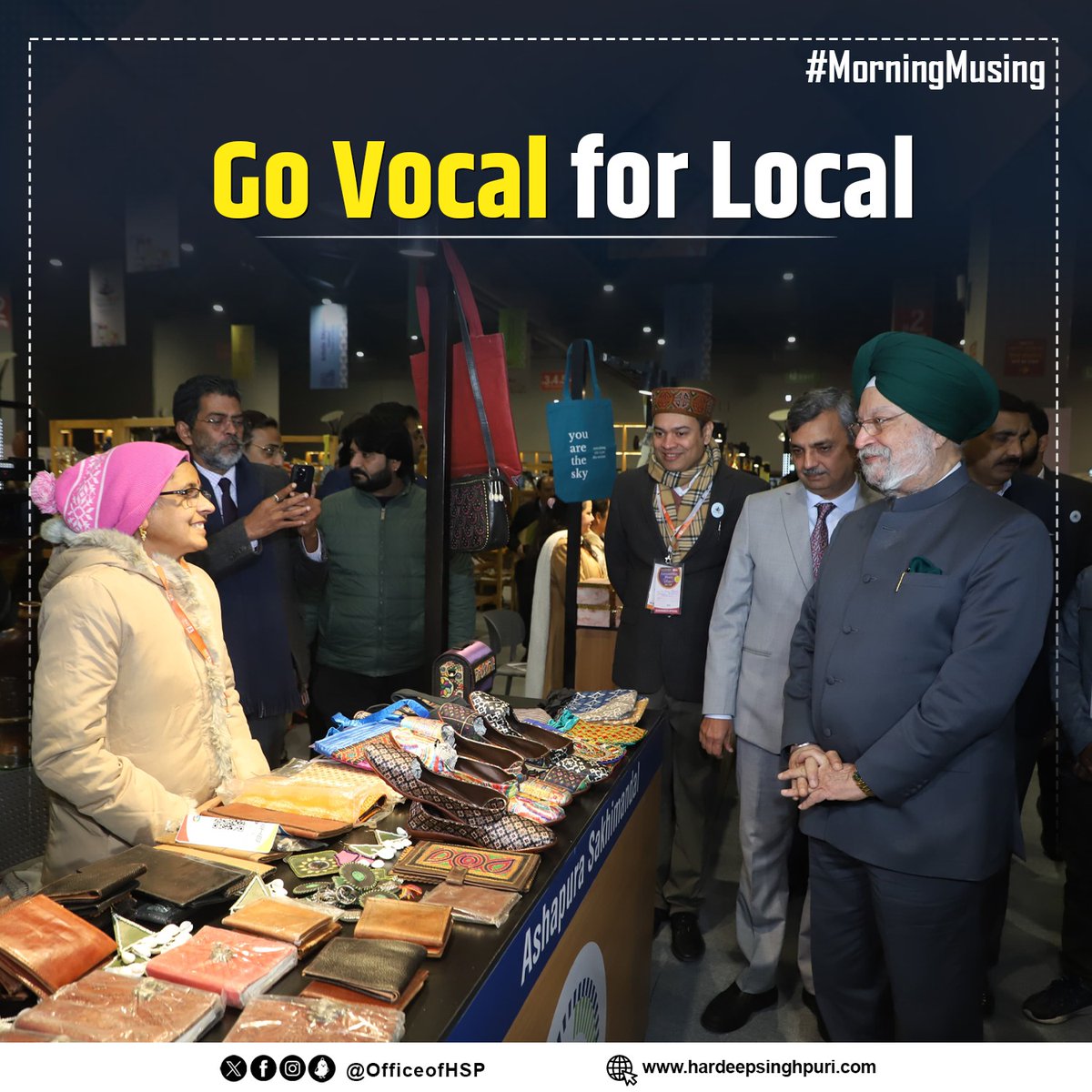 OfficeofHSP's tweet image. Go Vocal for Local.
#MorningMusing