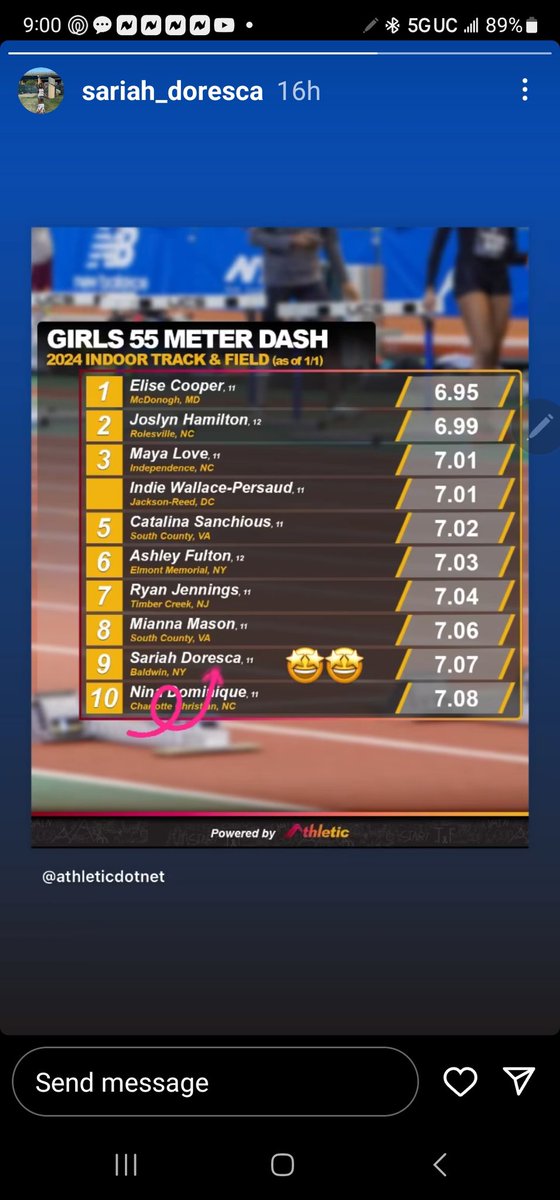 sariah_doresca's tweet photo. I'm just getting into the swing of things!!! Sub7 is the new goals https://t.co/6iQPvGmyDr