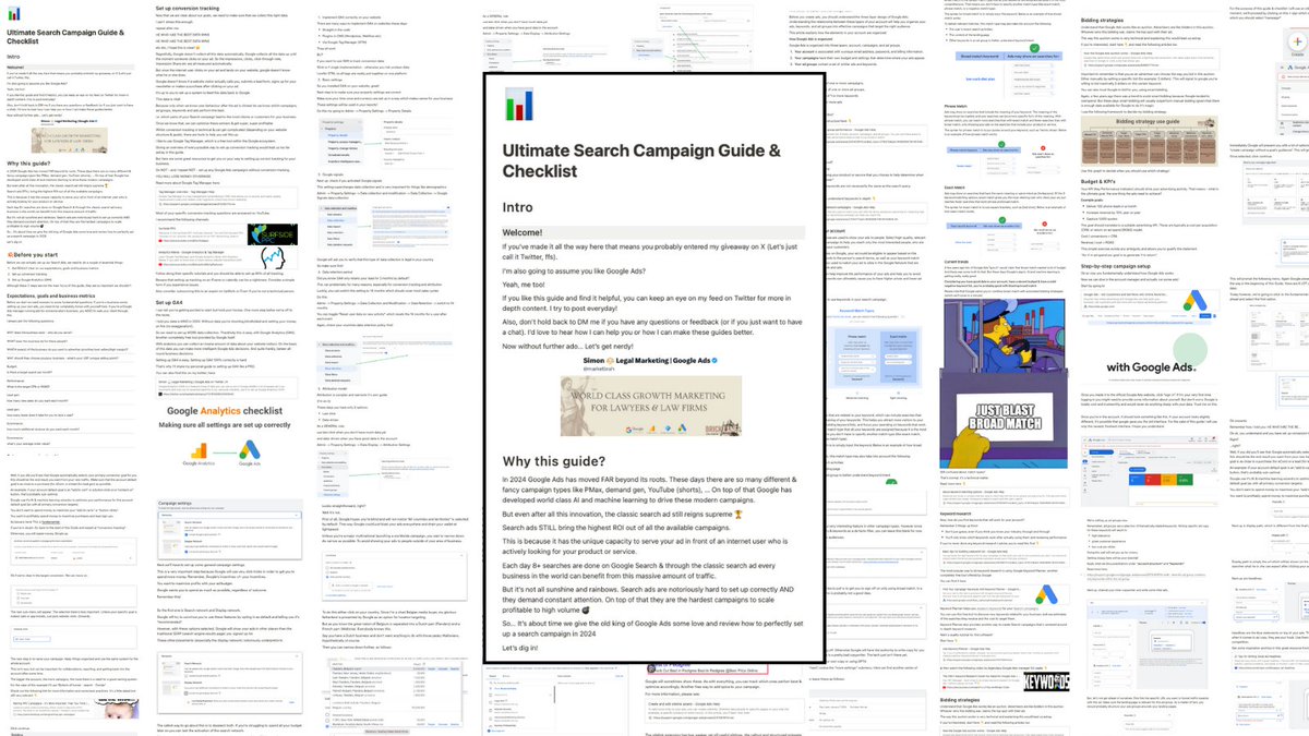 The search ad is still KING in 2024 👑

To pay homage I spent days making a MASSIVE guide &amp; checklist detailing how to set up the perfect search campaign

Catch this late Christmas gift for free tomorrow @ 9am EST