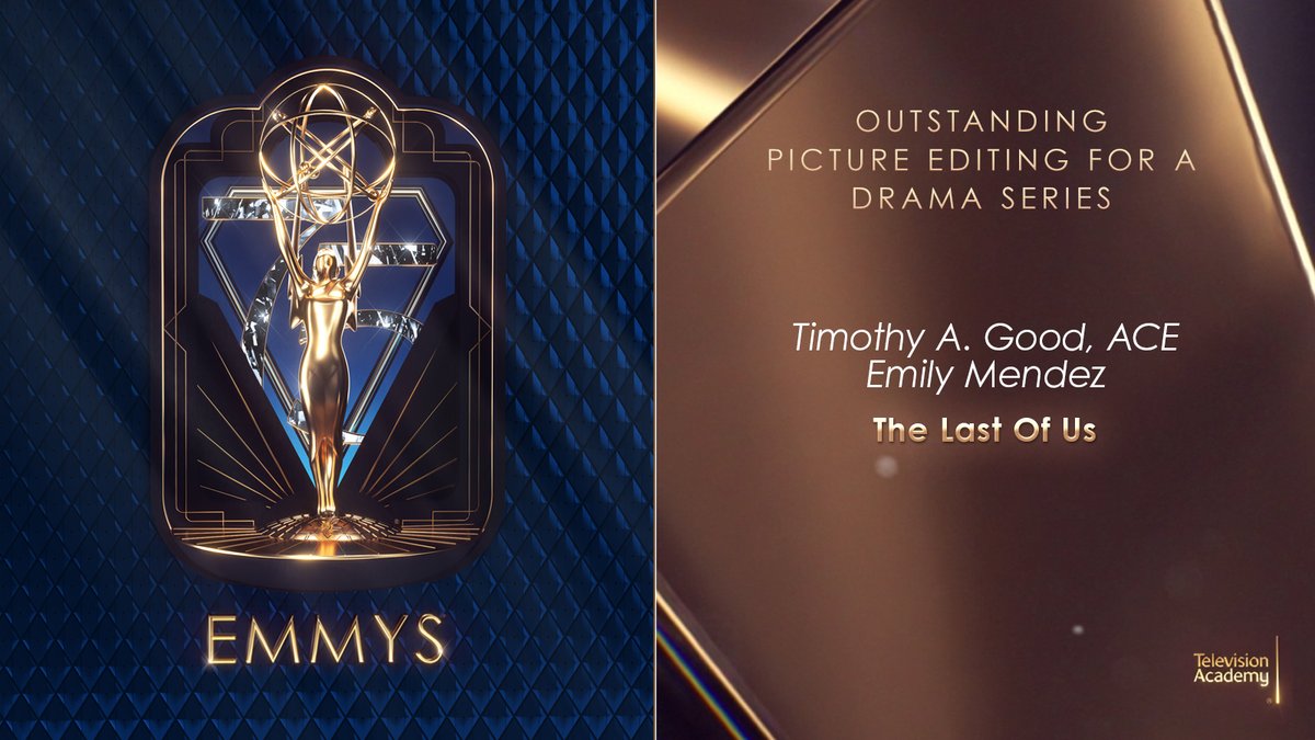 Cheers to @timothygood and Emily Mendez who were just awarded the #Emmy for Outstanding Picture Editing for a Drama Series for @TheLastofUsHBO (@HBO/@streamonmax)! #Emmys #75thEmmys