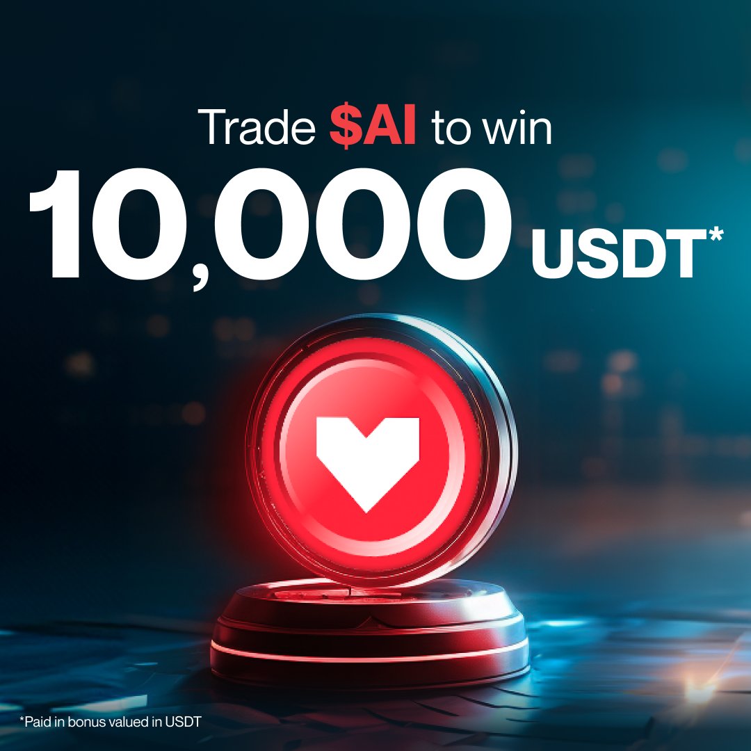 Win from a 10,000 $USDT prize pool with newly listed crypto $AI

✅ Follow <a href="/FlipsterXYZ/">Flipster</a>
❤️ Like &amp; 🔄 Retweet
➡️ Tag a friend in the comments (New users get 10 Bonus)

Don't miss out – participate, follow, and spread the word.

#CryptoGiveaway #NewListings #AI #Bitcoin #meme