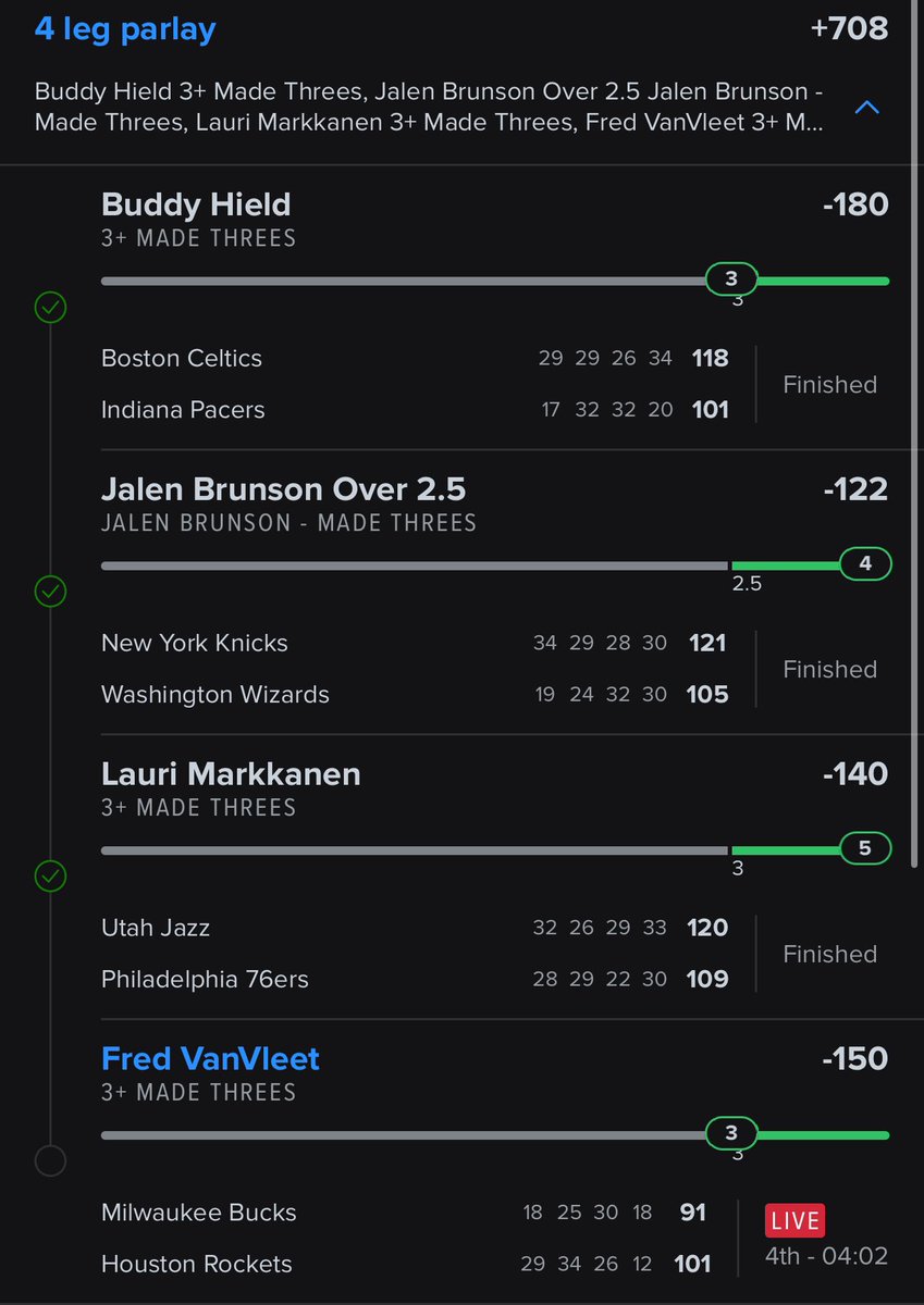 NaesSports's tweet photo. 🤑 CASHED 💰

Cash the X posted  3+ Made Threes play!

✅ +708 https://t.co/KRfdUpDBqk