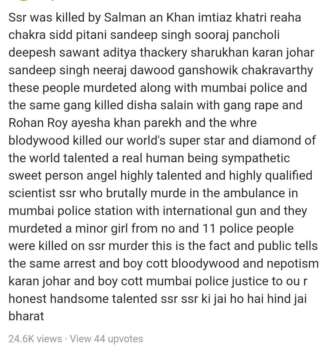 CarmieMonsang's tweet image. Read what an Anonymous has to say 👇
CBI FastTrack Sushant Case

#ArrestRheaChakraborty #ArrestSandeepSingh #JusticeForSushant️SinghRajput #BoycottbollywoodCompletely 

@Copsview @CBIHeadquarters @IPS_Association @narendramodi