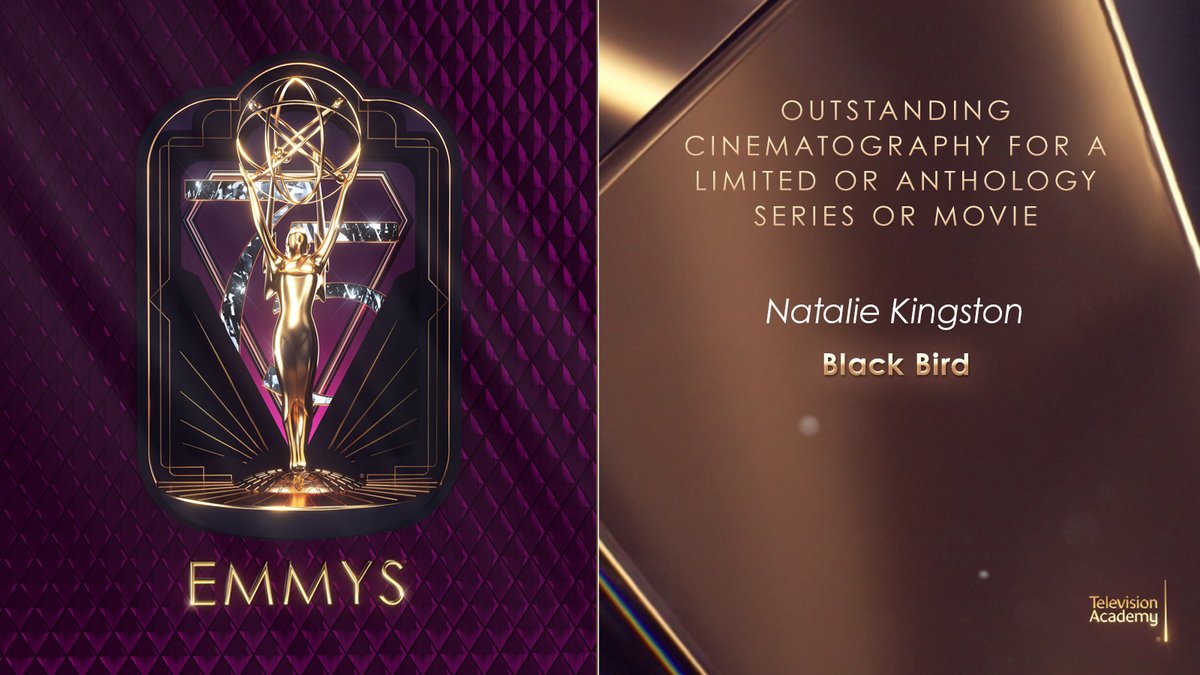 For Outstanding Cinematography for a Limited or Anthology Series or Movie, the #Emmy goes to Natalie Kingston for Black Bird (<a href="/AppleTV/">Apple TV</a>)! #Emmys #75thEmmys