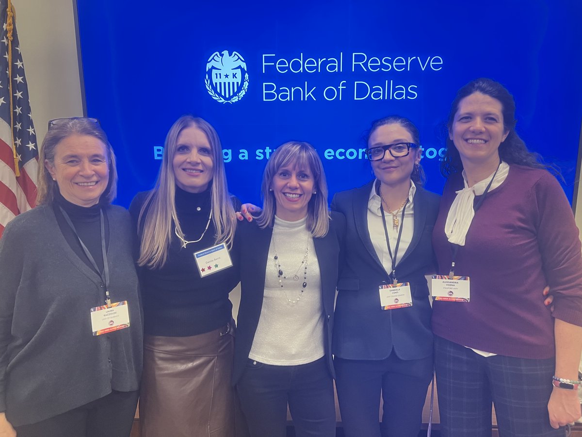 Danila Serra (@danilaserra_eco) on Twitter photo This was such a special moment tonight!
5 Italian women economists, together in TX, thanks to the <a href="/AEACSWEP/">CSWEP</a> event for senior women #ASSA2024 .
<a href="/LauraRazzolini1/">Laura Razzolini</a> <a href="/Gabri_EllaConti/">Gabriella Conti</a> @AlessandraVoena& Chiara Scotti, soon to be Deputy Governor at the Bank of Italy.
Thanks <a href="/AEACSWEP/">CSWEP</a>! This was such a special moment tonight!
5 Italian women economists, together in TX, thanks to the <a href="/AEACSWEP/">CSWEP</a> event for senior women #ASSA2024 .
<a href="/LauraRazzolini1/">Laura Razzolini</a> <a href="/Gabri_EllaConti/">Gabriella Conti</a> @AlessandraVoena& Chiara Scotti, soon to be Deputy Governor at the Bank of Italy.
Thanks <a href="/AEACSWEP/">CSWEP</a>!