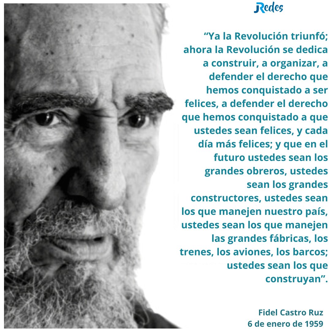 Le deseamos buenas noches a los seguidores con  una frase de #FidelPorSiempre, cuyo ejemplo, esencia y espíritu está siempre en la memoria y en el ❤ de #Cuba 🇨🇺
