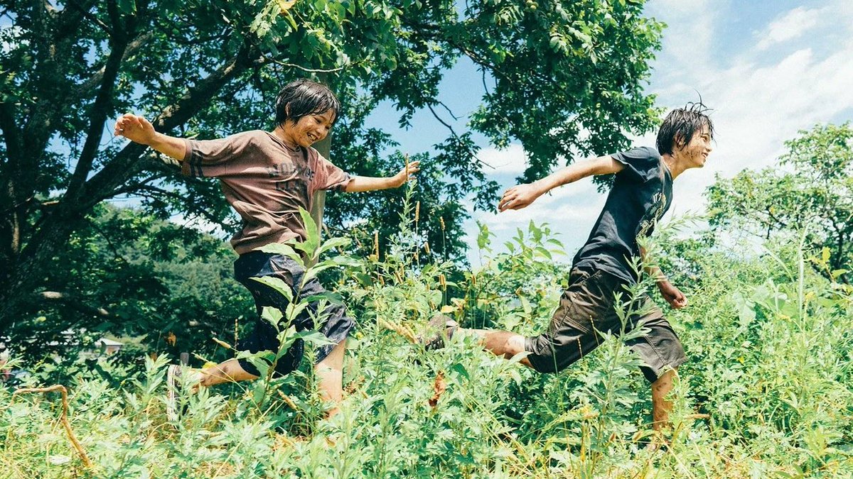 SoNastyandRude's tweet photo. Monster (2023) was by far the most complex queer coming of age movie i’ve every watched. The inability to combat menacing forces, the spectrum of humanity, and the innocence behind children coming to terms with their sexuality. Hirokazu Koreeda directed a masterpiece for the ages https://t.co/GCr2wPEDdZ