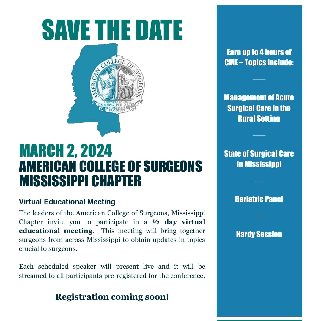 Save the date for the next CME opportunity