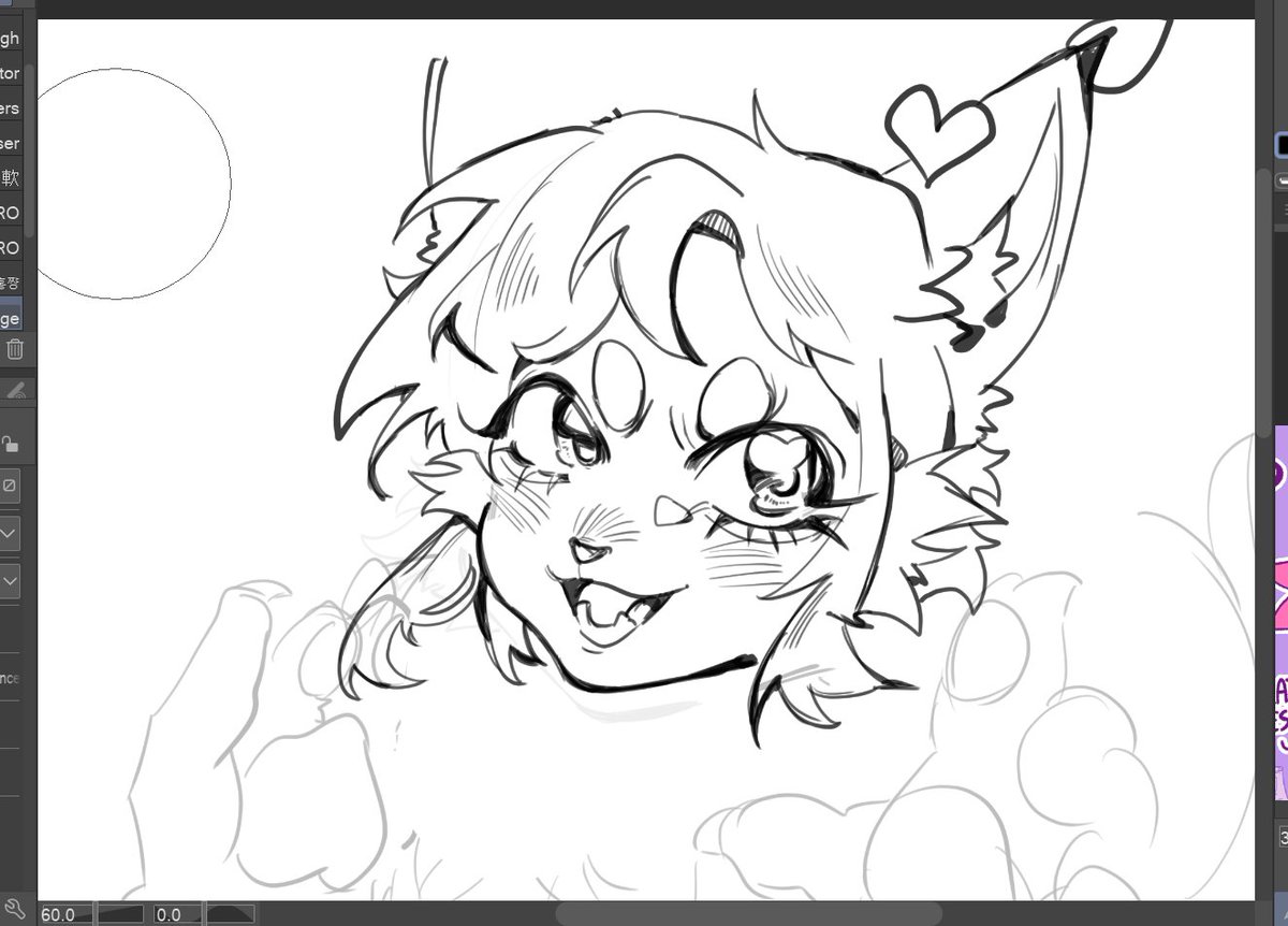 Goldberrui's tweet photo. wip on zippedfluffs oc https://t.co/N4sDoqOki0