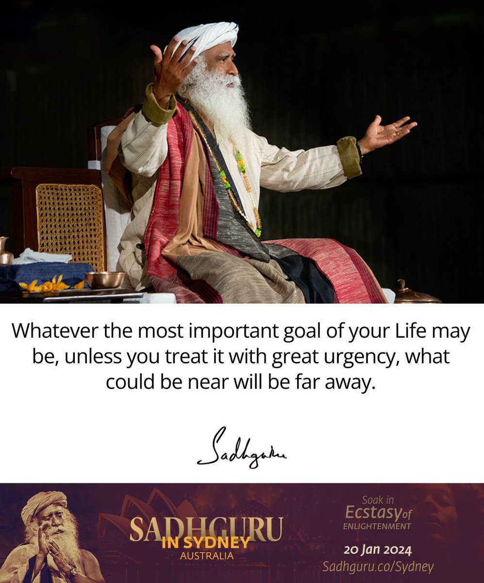 worldofrink's tweet photo. #Sadhguruinaustralia https://t.co/dVdTXgJVx5
