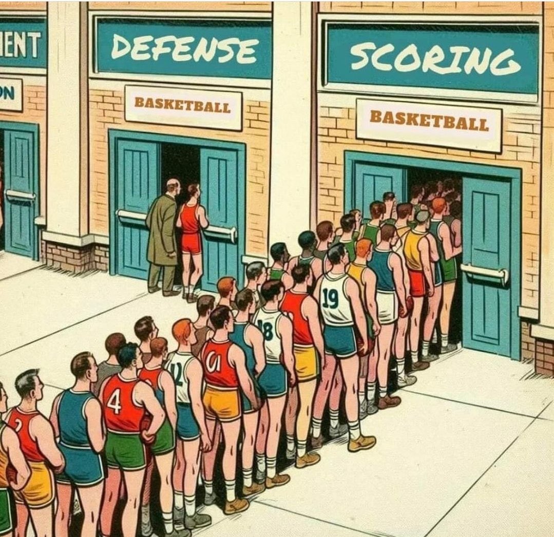 GrindHouseBB's tweet photo. This is why a lot of players aren’t where they want to be in their careers. 🏀 isn’t only about scoring. Find ways to impact the game in different ways. Know your game. Understand that yes you can be a 🪣 but you can also be a 🔒 up defender. 

#GrindHouseBasketball https://t.co/zyrF5Cuclp