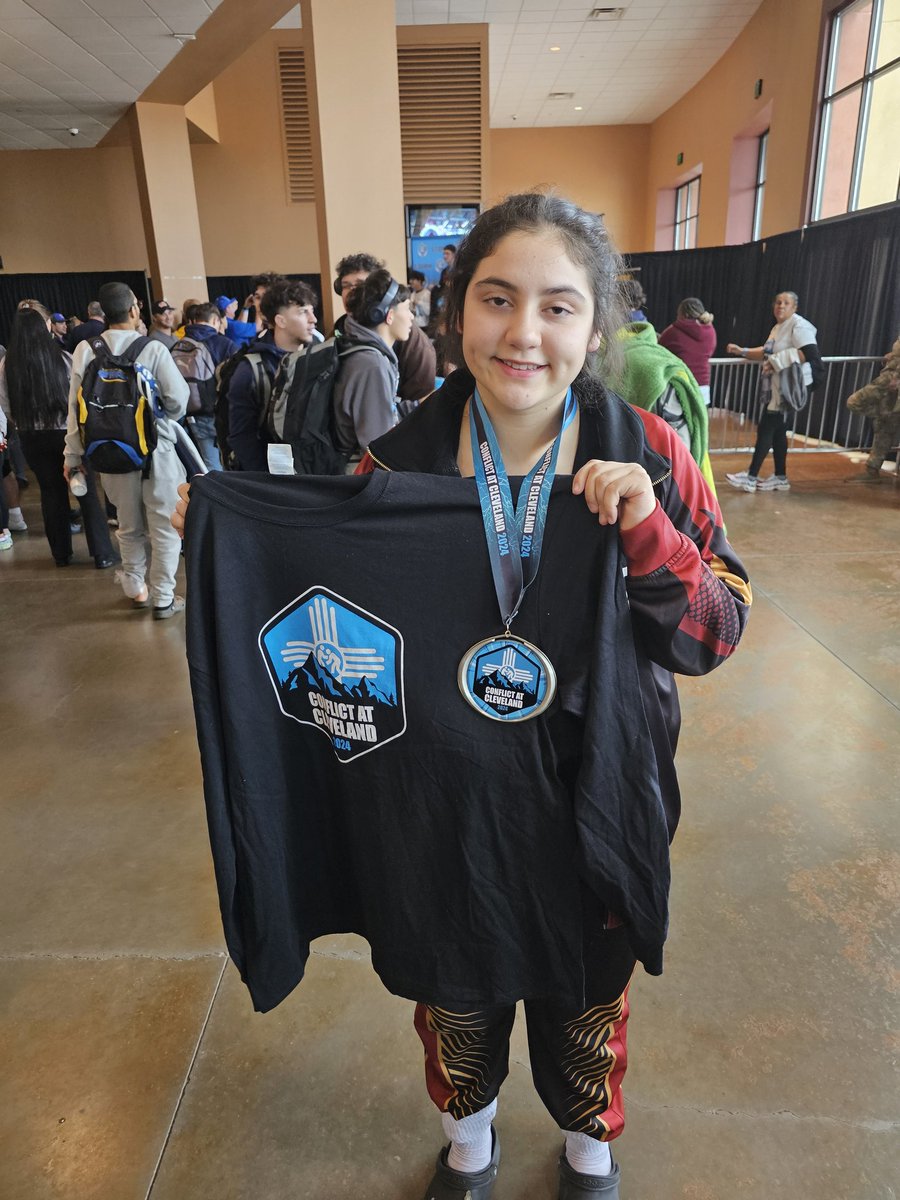 El Dorado Wrestling (@eldo_wrestling) on Twitter photo Congratulations to Natalie Espinoza for winning 2nd Place at the Conflict at Cleveland Wrestling Tournament in Albuquerque, NM. <a href="/EDAztecs_HS/">Venessa Betancourt</a> #ONEEMPIRE #TeamSISD Congratulations to Natalie Espinoza for winning 2nd Place at the Conflict at Cleveland Wrestling Tournament in Albuquerque, NM. <a href="/EDAztecs_HS/">Venessa Betancourt</a> #ONEEMPIRE #TeamSISD
