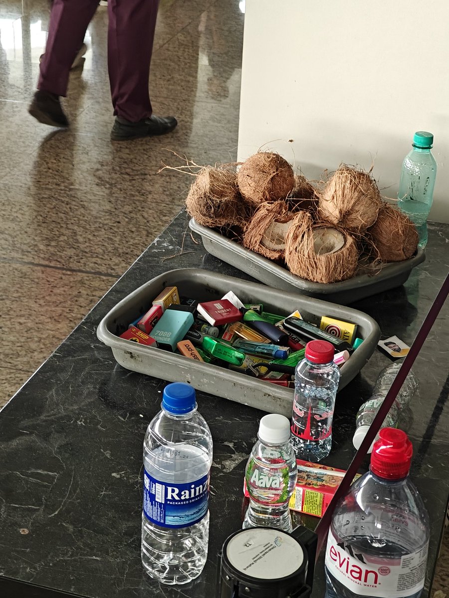 sreejit24's tweet photo. Items removed at security check at Mumbai airport https://t.co/OXAH3QZp1S