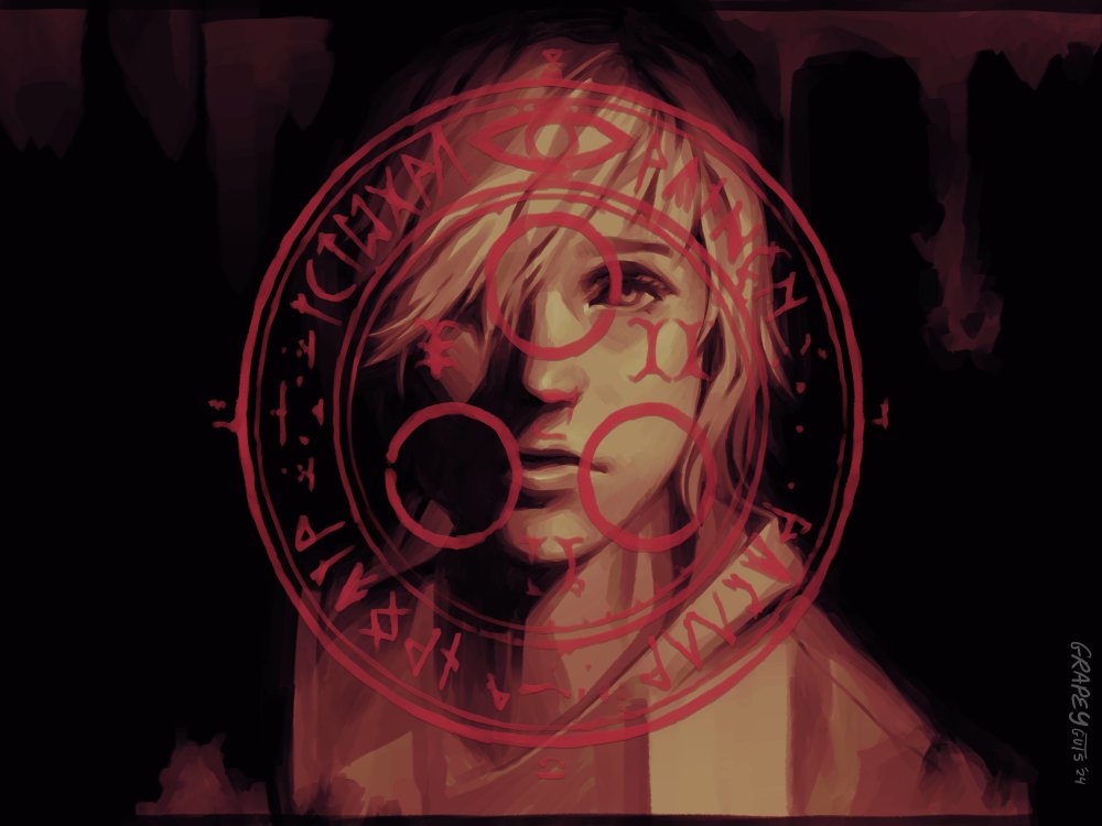 i painted the silent hill 3 save menu because im an insane person #silenthill #silenthill3 #heathermason