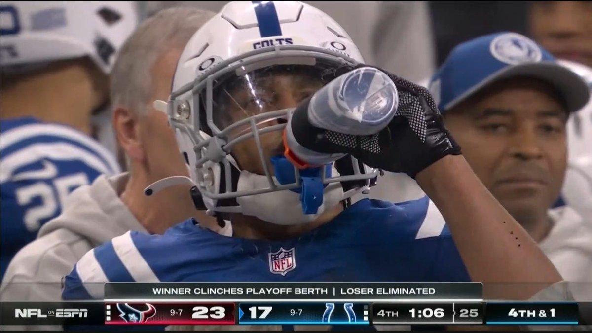 “Colts precisando de um 1st down numa 4th pra 1”

O Jonathan Taylor: