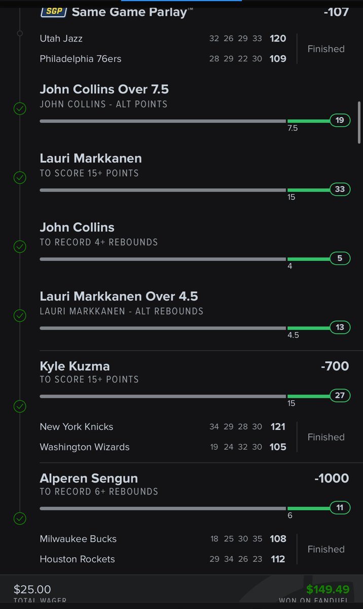 NaesSports's tweet photo. CASHED! 🤑 🏆

Cashed X Posted NBA parlay back to
back days! 🏀 

✅ +798  
✅ +497

#GamblingX #GamblingTwitter #SportsBettor #SportsBetting #DraftKings       #FanDuel #PrizePicks #nfl #espnbet #nba #basletball https://t.co/afaWienvZg