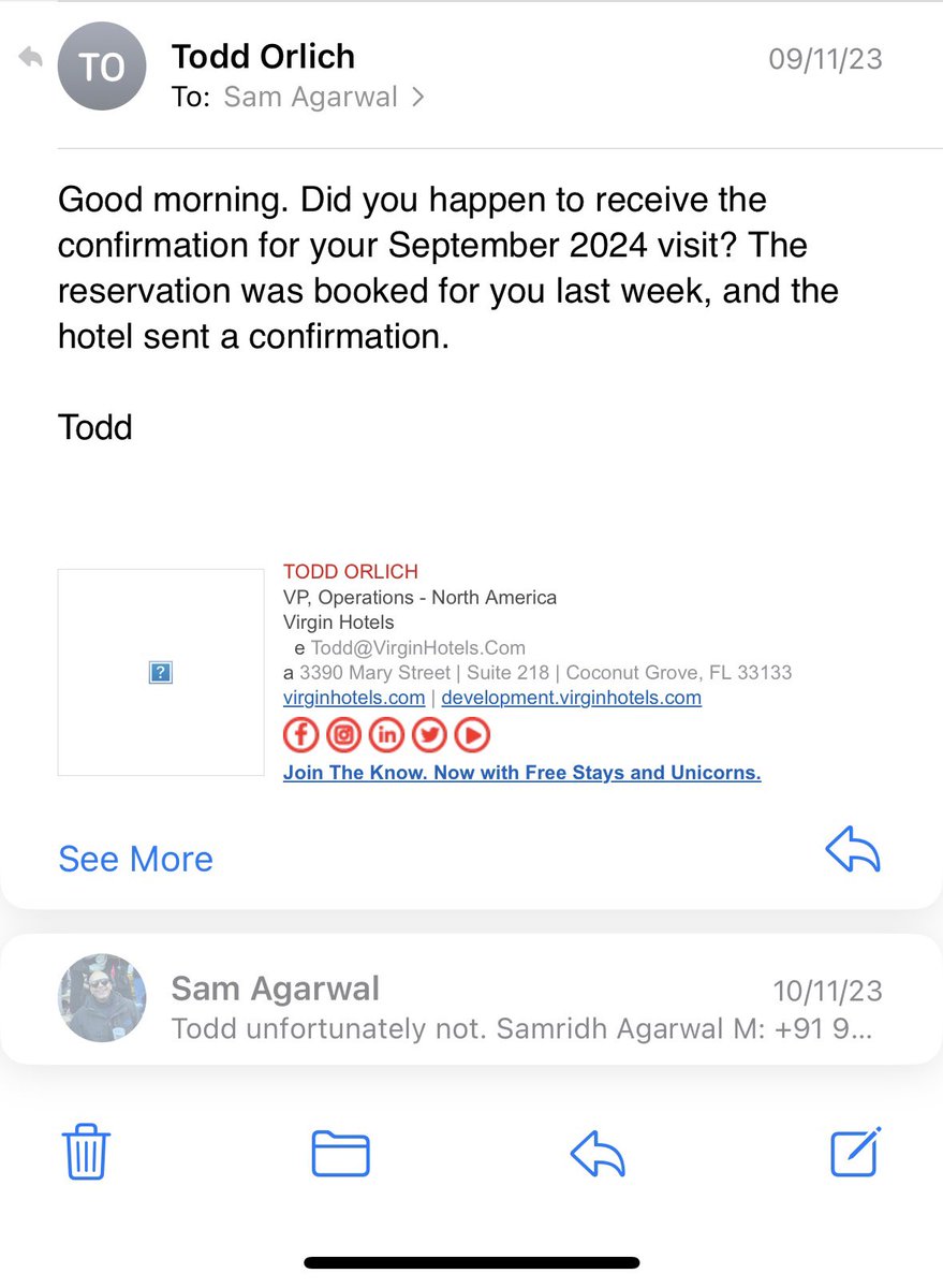 sam13agarwal's tweet photo. Worst experience at @virginhotels in New York. I had bed bug bites during my stay. Their VP of Operations Todd Orlich promised a free stay but then went silent and did not come back, despite numerous reminders. @richardbranson is this the @VirginAtlantic brand. https://t.co/DlTZ8gji4Y