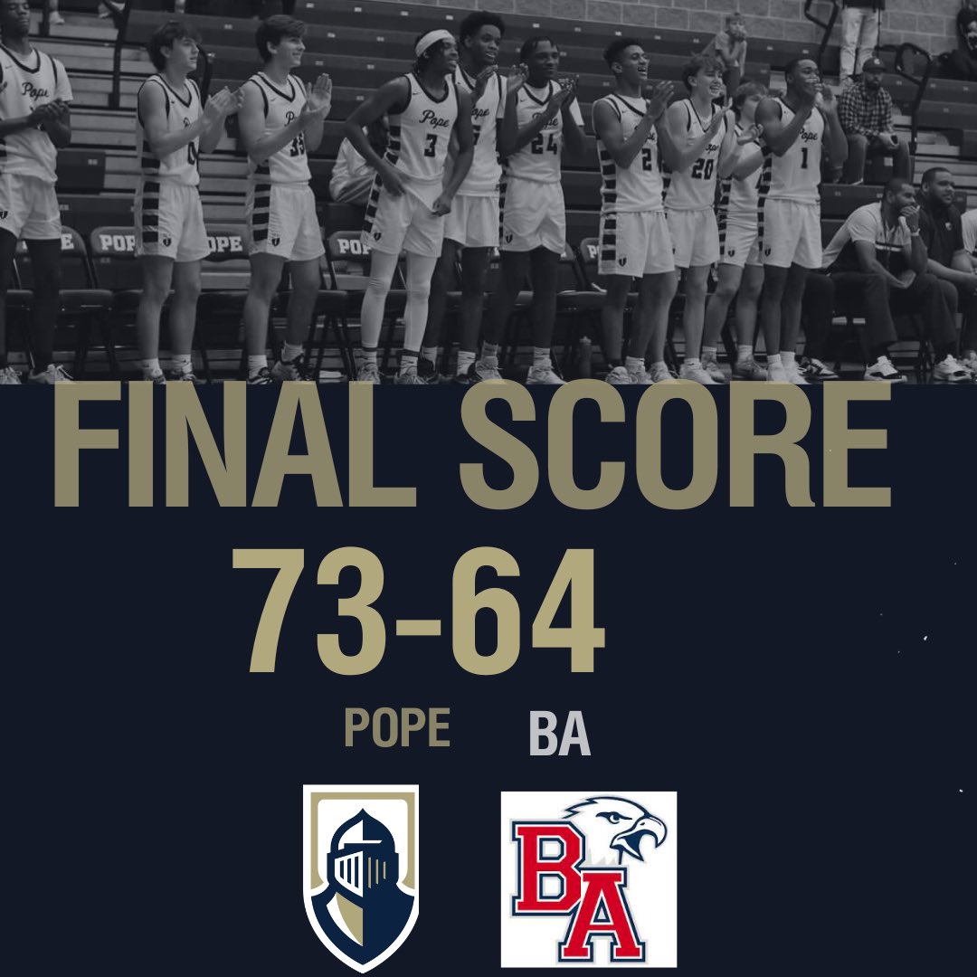 JPII Mens Basketball Team (@jpiimbb) on Twitter photo Great team win tonight vs a talented and well coach BA team 73-64. We were led by <a href="/FredBailey1k/">Fred</a> 23 pts
<a href="/AntonioW05/">Antonio Wilkerson</a> 17pts
<a href="/TreyPearson_2/">Trey Pearson</a> 14 pts
<a href="/kamdendays2025/">Kamden Days</a> 8pts
<a href="/osbycavin11/">Osby Cavin</a> 8pts
We>Me|Fam1ly|๐ Great team win tonight vs a talented and well coach BA team 73-64. We were led by <a href="/FredBailey1k/">Fred</a> 23 pts
<a href="/AntonioW05/">Antonio Wilkerson</a> 17pts
<a href="/TreyPearson_2/">Trey Pearson</a> 14 pts
<a href="/kamdendays2025/">Kamden Days</a> 8pts
<a href="/osbycavin11/">Osby Cavin</a> 8pts
We>Me|Fam1ly|๐