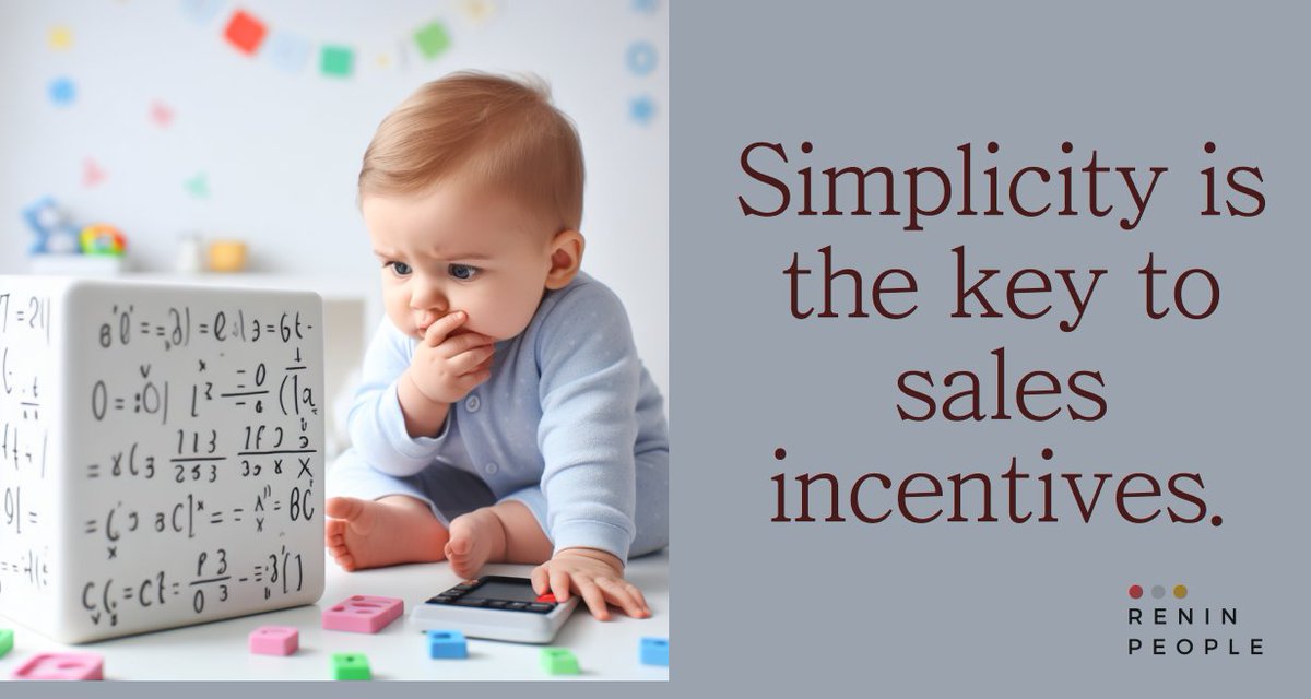 ReninResearch's tweet photo. Less is More: Simplify your sales incentive plans for maximum impact. Focus on fewer elements and variables to enhance effectiveness. #SalesStrategy #SimplifySuccess https://t.co/IHDoAlhjqF