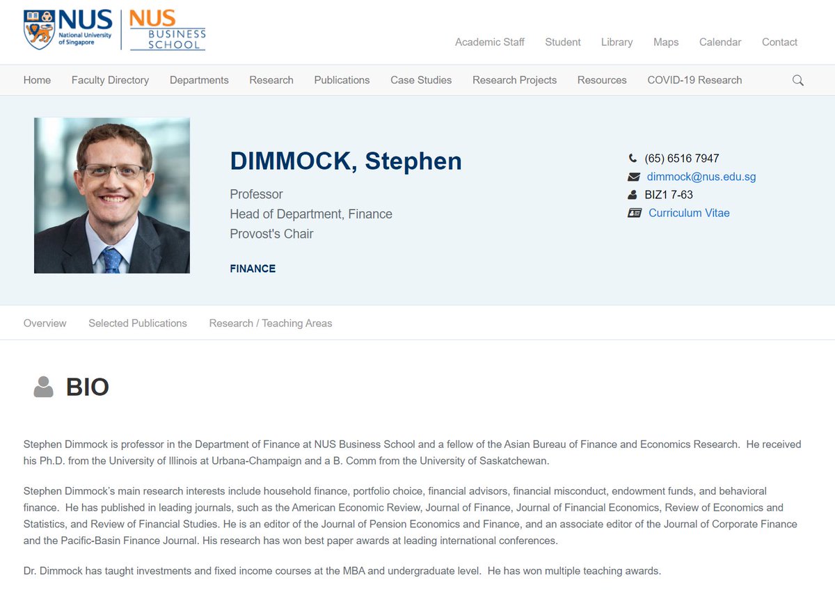 Deguchi_StarMag's tweet photo. World of Allocators is hosting the first official event in Singapore. On January 31, we are going to have an intellectually intriguing discussion with Prof. Steve Dimmock, Head of Finance Department of National University of Singapore. He has been publishing a lot of interesting research regarding endowment fund and financial misconduct over the last several years. 

This is an inaugural in-person event for World of Allocators in Singapore, so it will be open to both institutional investors and family offices, free of charge. 

<<Date & Time>>
January 31, 6-8pm

<<Agenda (TBC)>>
6:00-6:10 Registration
6:10-6:15 WOA Intro
6:15-6:30 Envy Global Presentation
6:30-7:30 Prof Dimmock's Sharing and Q&A
7:30-8:00 Networking

We will host another networking opportunity near the venue (cost will be shared by participants)

<<Location>>
Will be shared after the registration

<<Cost & Capacity & Eligibility>>
Free
Capacity is 50
Only institutional investors, family offices (some service providers may be invited)

If you are interested, please contact me.