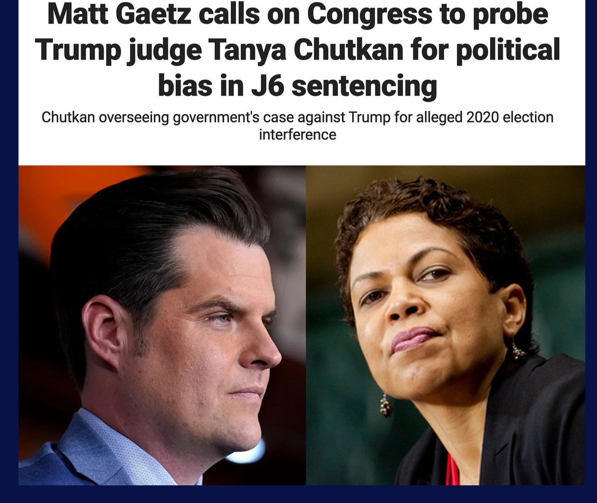 (RT) if you agree with Matt Gaetz who says it's time congress do something about the oversentencing of the Proud Boys by Judge Tanya Chutkan