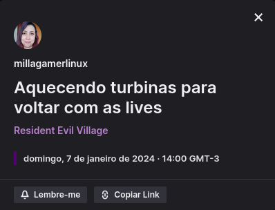twitch.tv/millagamerlinu…
🐧
