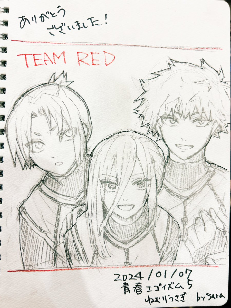 撤収済みです!ありがとうございました❣️これはスケブで描いたちむれ 