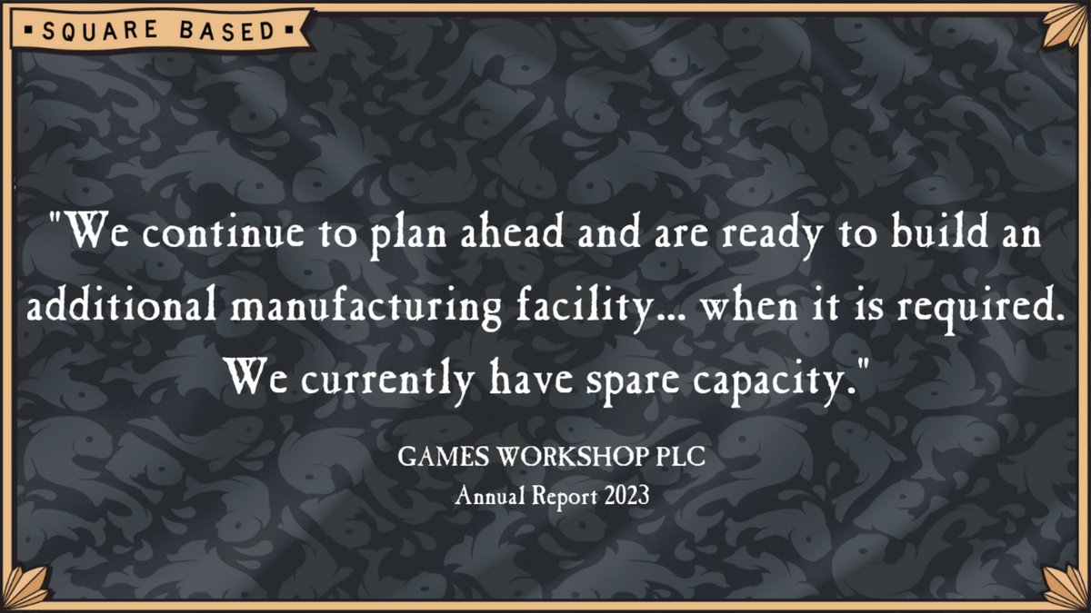 valheffelfinger's tweet photo. Friendly reminder for anyone who struggles to buy GW products that are always out of stock. Someone should tell the shareholders. I think they'd be pissed. #WarhammerCommunity #WarhammerTheOldWorld #squarebassed https://t.co/I8umQ9wmVz