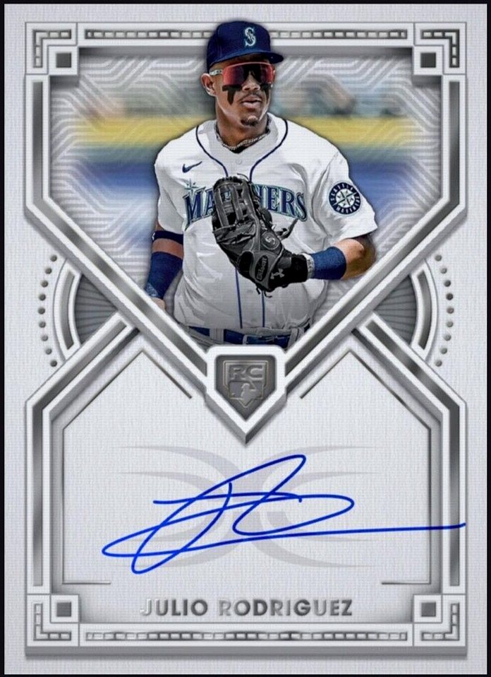 digitalrookies's tweet image. 2022 Topps Definitive Collection Autograph - Julio Rodriguez RC SIG Digital Card 

Shop now: ebay.com/itm/1859978660…
.
.
.
.
.
.
.
.
.
.
.
.
.
.
#ToppsDefinitive #JulioRodriguezRC #DigitalAutograph #BaseballCardCollecting #LimitedEditionGem