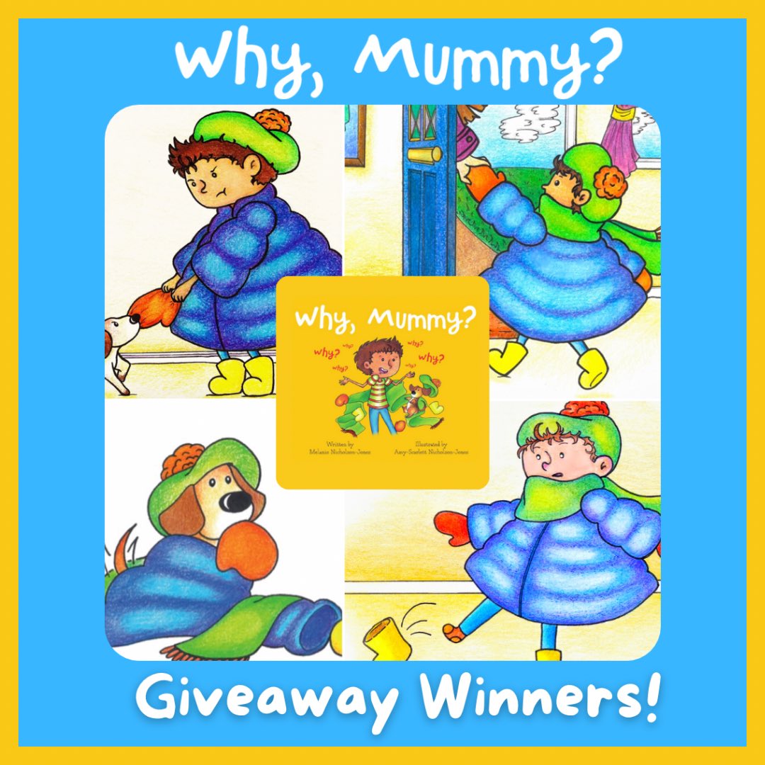 WhyPictureBooks's tweet photo. Congratulations to the winners of our recent competition Janine Coletta and Margaret Gallagher, who each win a copy of our colourful #picturebook Why, Mummy? 🎉 The book has been beautifully illustrated by @AmyScarlett_Art 🎨#picturebookart #kidlitart https://t.co/WcdVB1URoE https://t.co/3xx3vnergm