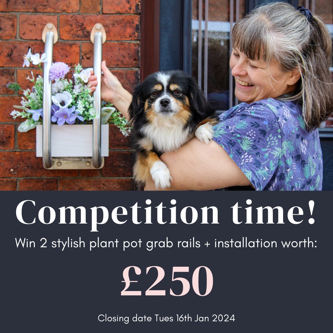 Don't miss your chance to WIN 2 Plant Pot Grab Rails &amp; installation worth £250. Enter today! checklists.co.uk/win/invisible/ 
@checklistsocial 
#grabrailsindisguise #grabrails #mobility #invisiblecreations