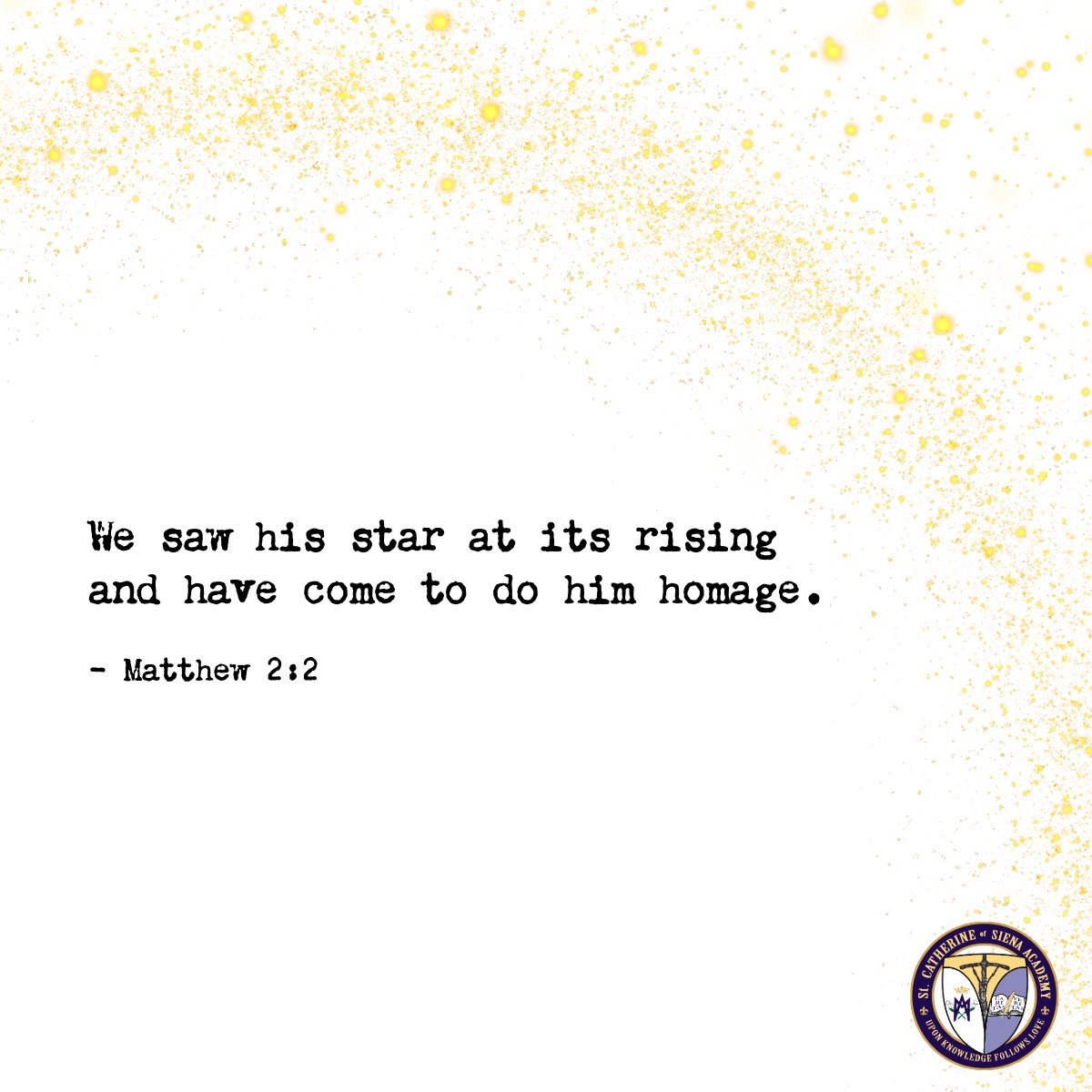SCAwixom's tweet photo. Following the star, we've come to honor Him. Happy Epiphany! 🌟 Let's seek Christ in everything, adore Him in our daily moments, and open our hearts to His transformative presence. 🙏✨ #Epiphany #FaithJourney #EncounterChrist https://t.co/S9oQDeNgPq