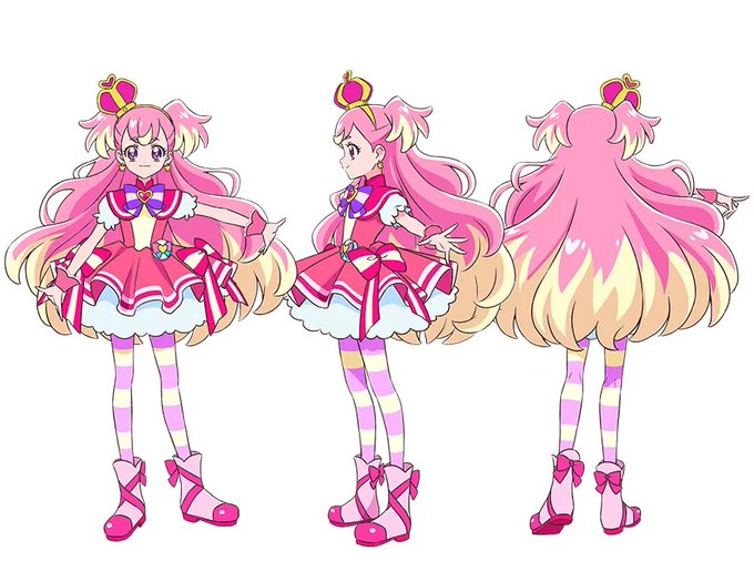 元犬、猫のプリキュアなら尻尾ついてても良いけどついてないのが面白いデザインですよね
プリキュアになった時に、ワンちゃんネコちゃんだった時の仕草がどう出るか楽しみです 