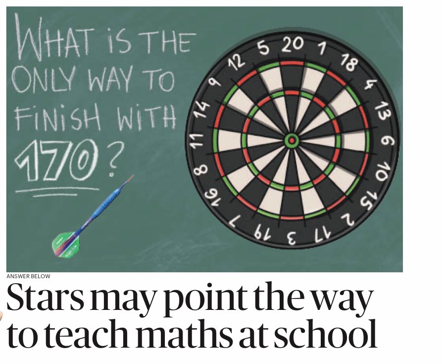 Marcus du Sautoy (@marcusdusautoy) on Twitter photo Why darts might be the secret to cracking numeracy in the UK. Leaping on the Littler bandwagon I have an article on page 3 of the Sunday Times <a href="/thetimes/">The Times and The Sunday Times</a> today (paywall) about the power of games in education #AroundTheWorldIn80Games <a href="/4thEstateBooks/">4th Estate Books</a> Why darts might be the secret to cracking numeracy in the UK. Leaping on the Littler bandwagon I have an article on page 3 of the Sunday Times <a href="/thetimes/">The Times and The Sunday Times</a> today (paywall) about the power of games in education #AroundTheWorldIn80Games <a href="/4thEstateBooks/">4th Estate Books</a>