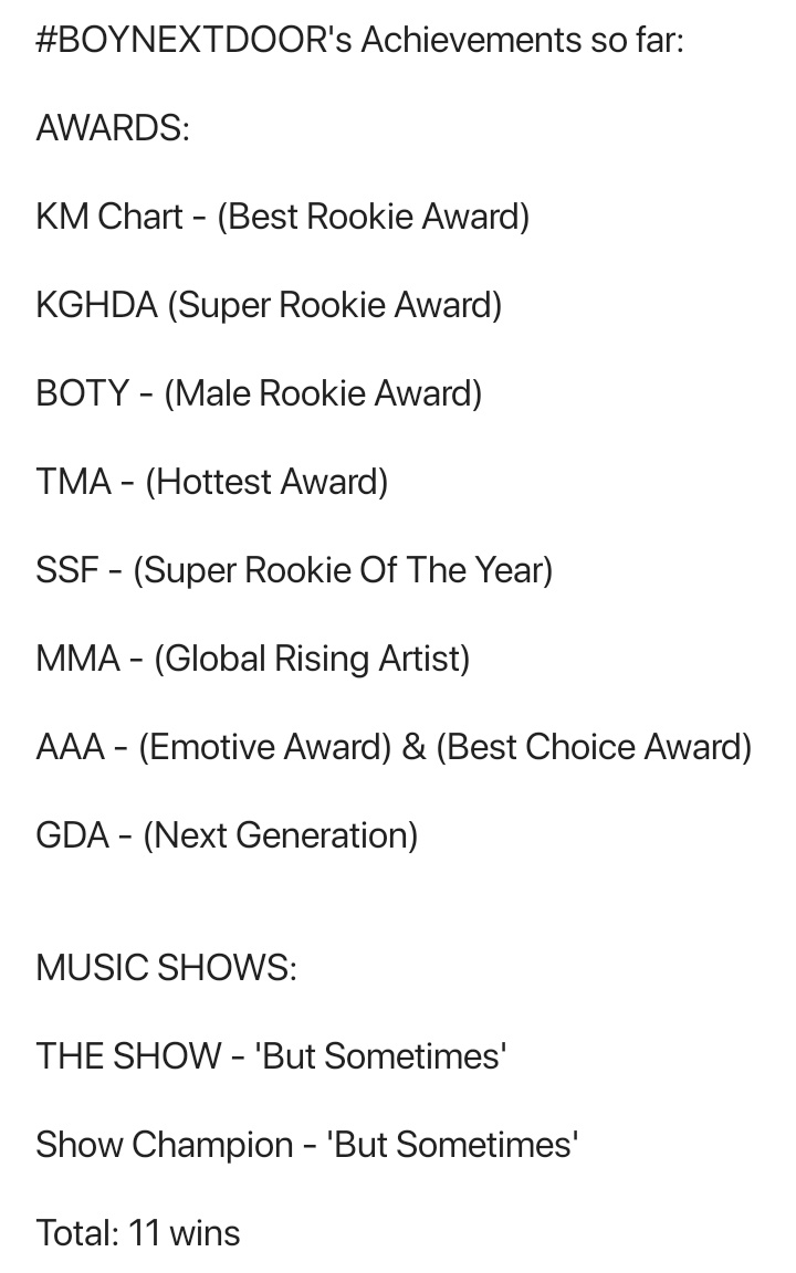 BOYNEXTDOORNEWS's tweet photo. Congratulations, @BOYNEXTDOOR_twt! 👏🏻🎉

And more to come...

#BOYNEXTDOOR #보이넥스트도어 https://t.co/kD1XAua6Ch
